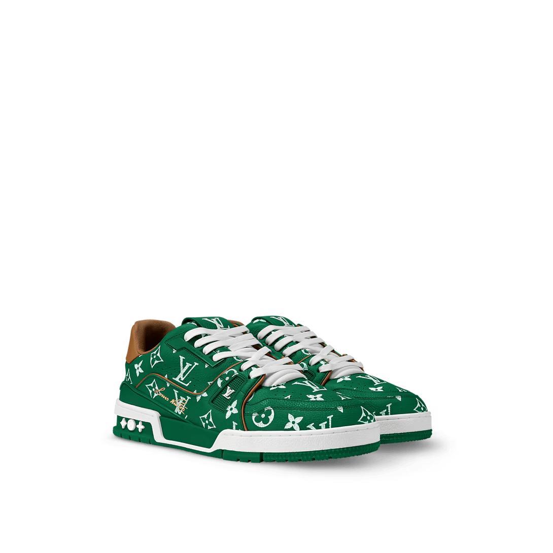 LOUIS VUITTON TRAINER GREEN MONOGRAM CALFSKIN SPEEDY P9
