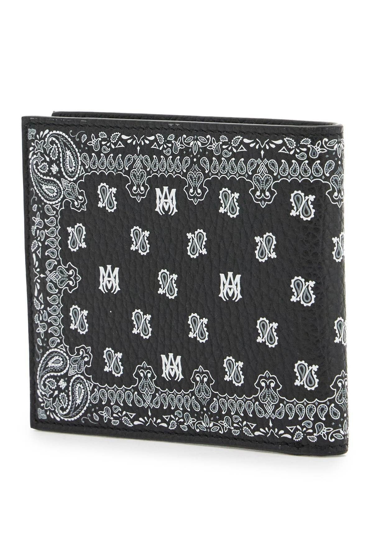 AMIRI MA BANDANA BI-FOLD WALLET BLACK