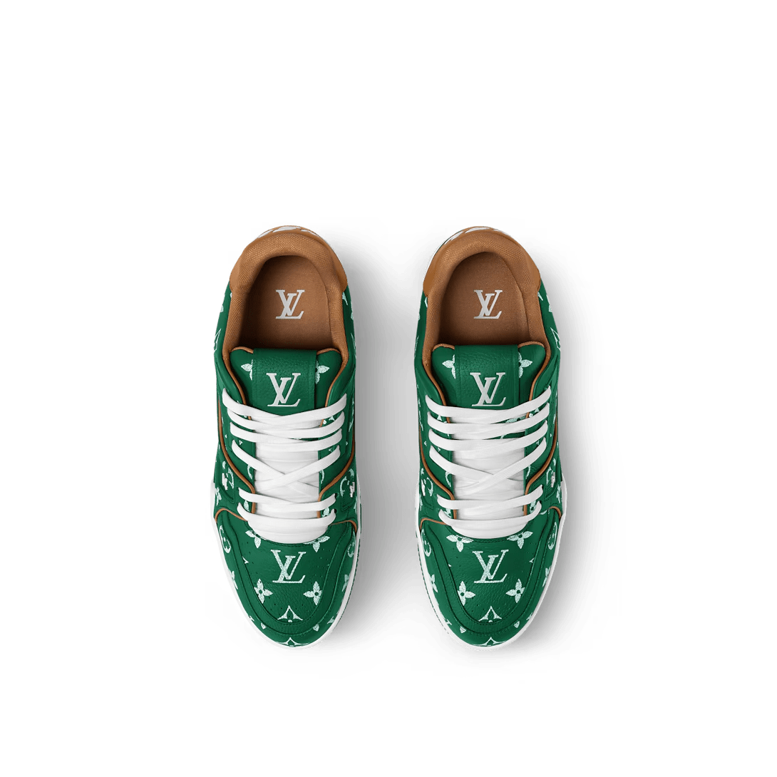 LOUIS VUITTON TRAINER GREEN MONOGRAM CALFSKIN SPEEDY P9