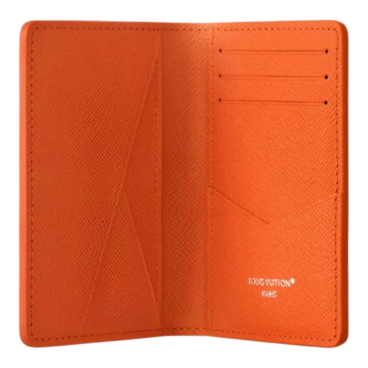 LOUIS VUITTON TENNIS POCKET ORGANIZER BRICK RED ORANGE