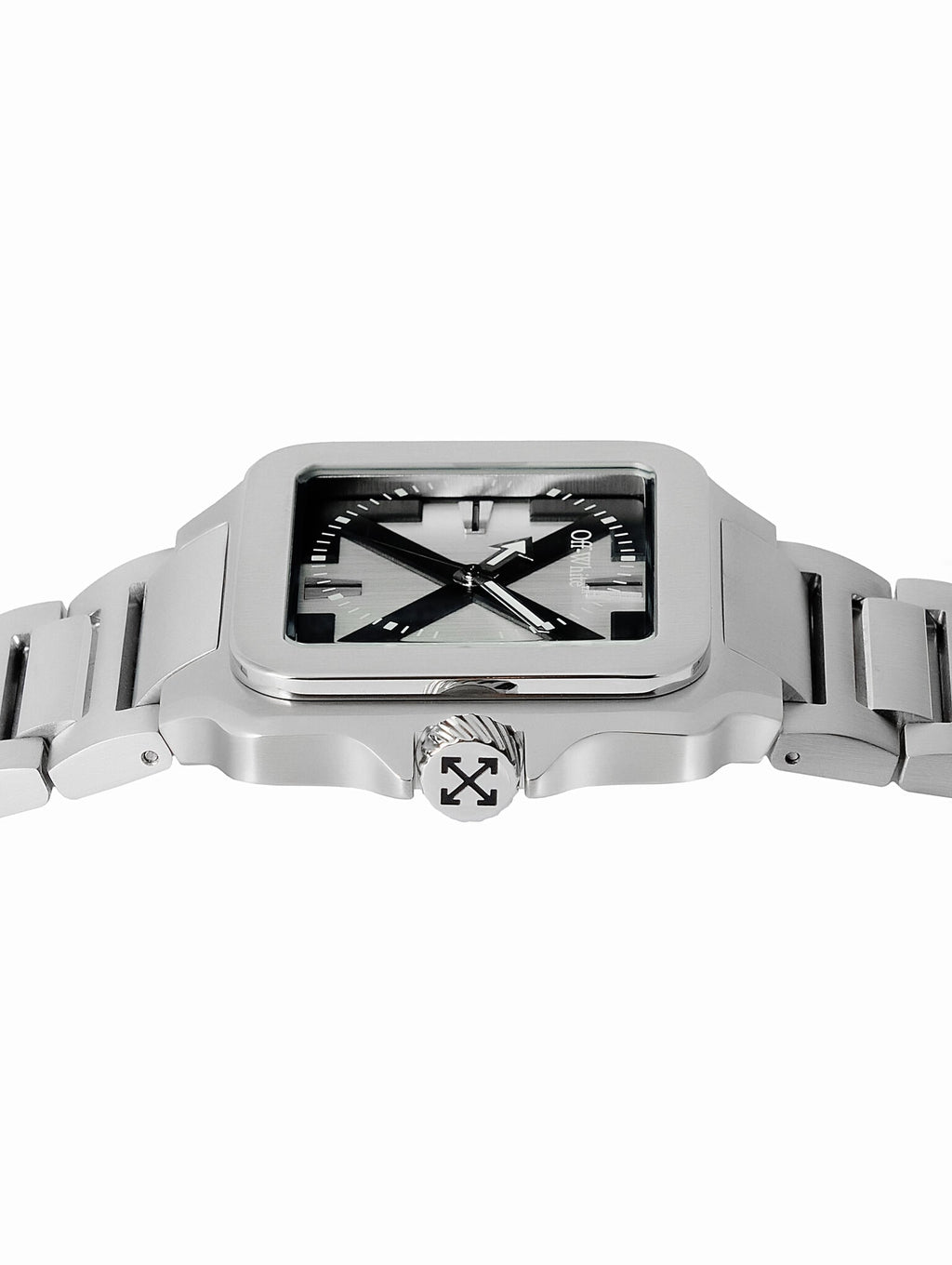 OFF WHITE "PROTO LAYER" WATCH STEEL SILVER