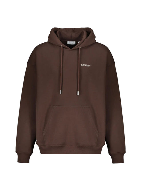 OFF WHITE SHARED BROWN HOODIE