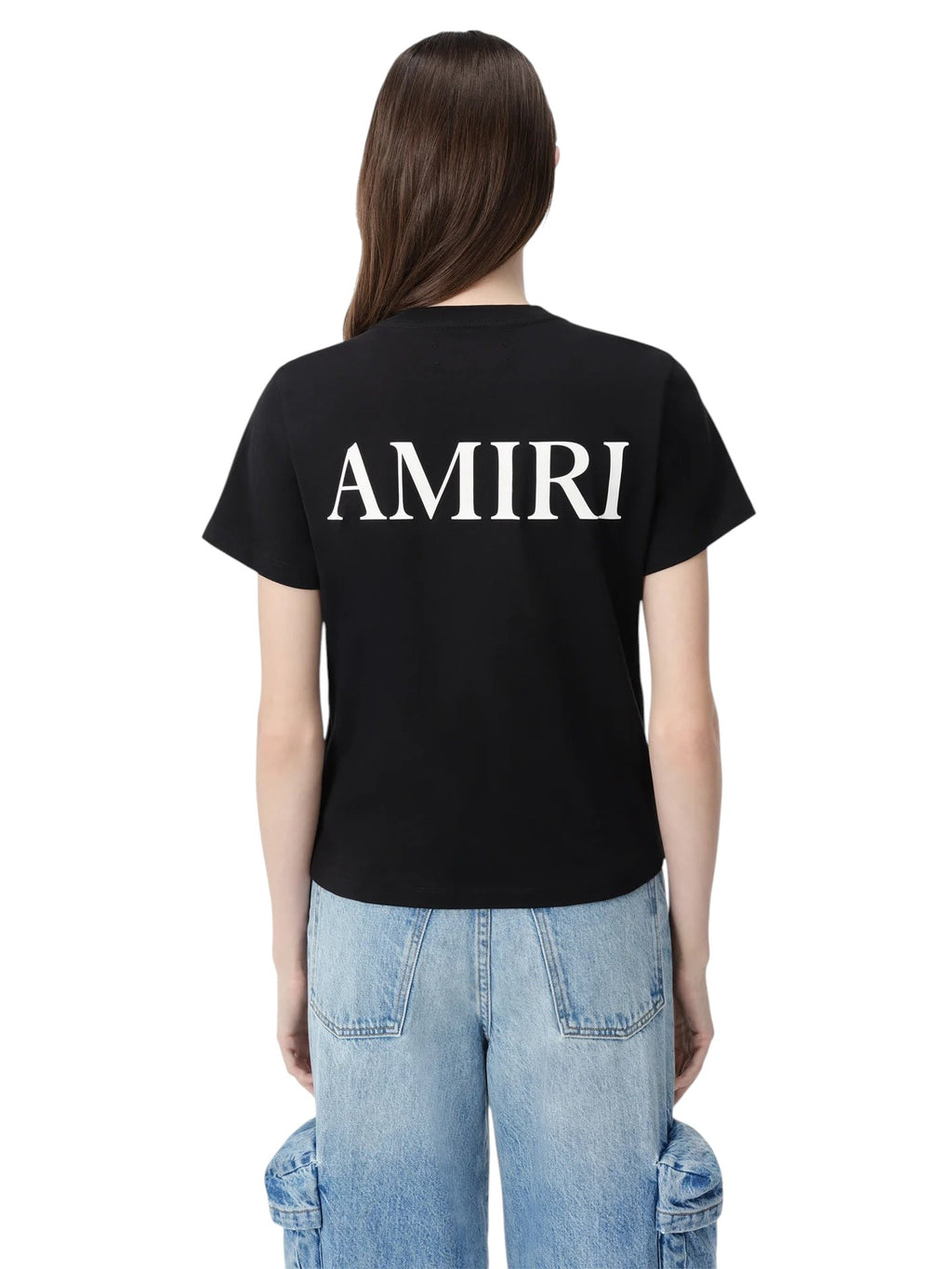 AMIRI WOMEN'S BLACK MA CORE LOGO T-SHIRT