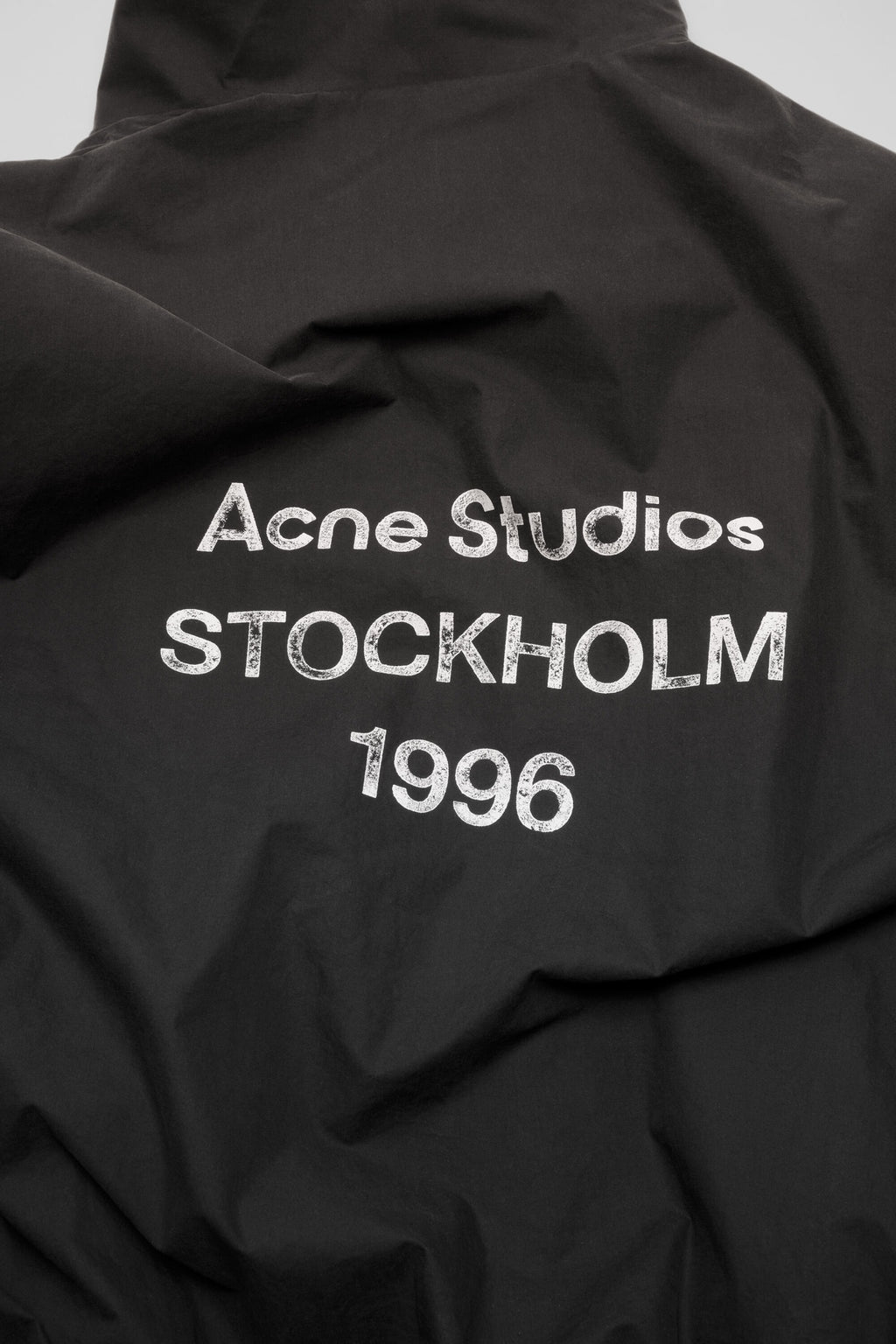 ACNE STUDIOS STOCKHOLM 1996 LOGO JACKET WASHED BLACK