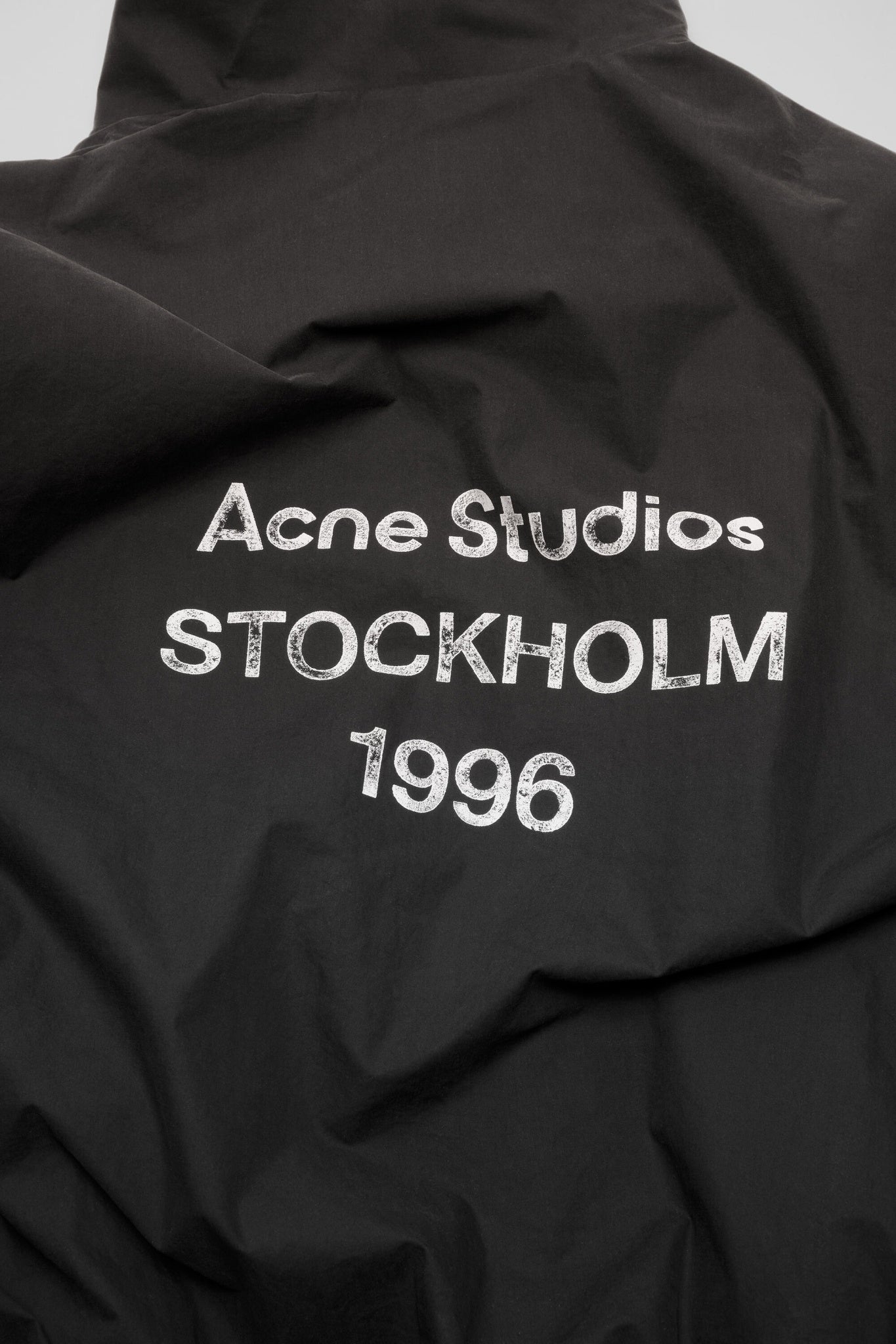 ACNE STUDIOS STOCKHOLM 1996 LOGO JACKET WASHED BLACK