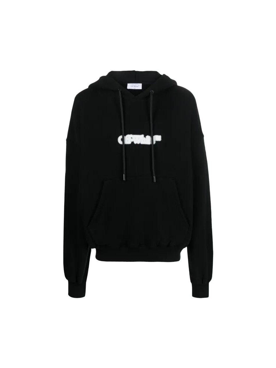 OFF WHITE LOGO BLACK HOODIE