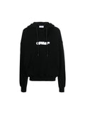 OFF WHITE LOGO BLACK HOODIE