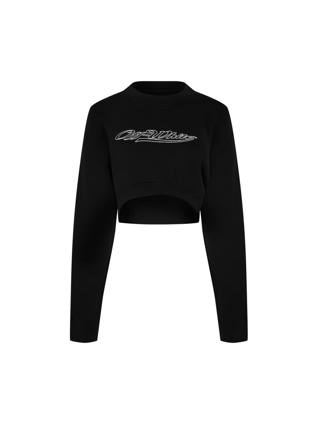 OFF-WHITE BLING CREWNECK BLACK WOMENS