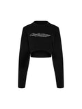 OFF-WHITE BLING CREWNECK BLACK WOMENS