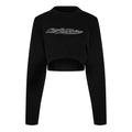 OFF-WHITE BLING CREWNECK BLACK WOMENS