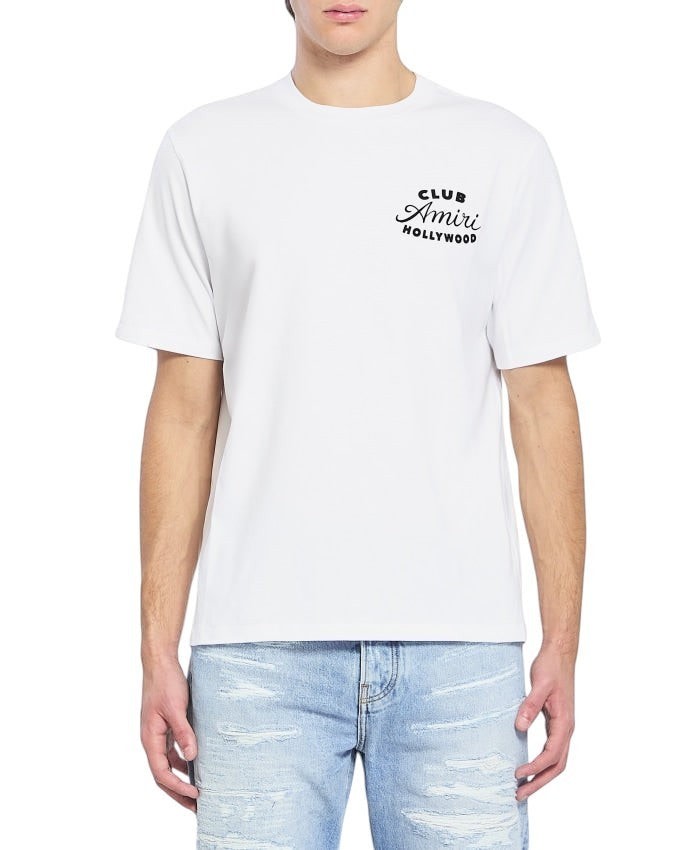AMIRI CLUB HOLLYWOOD WHITE T-SHIRT