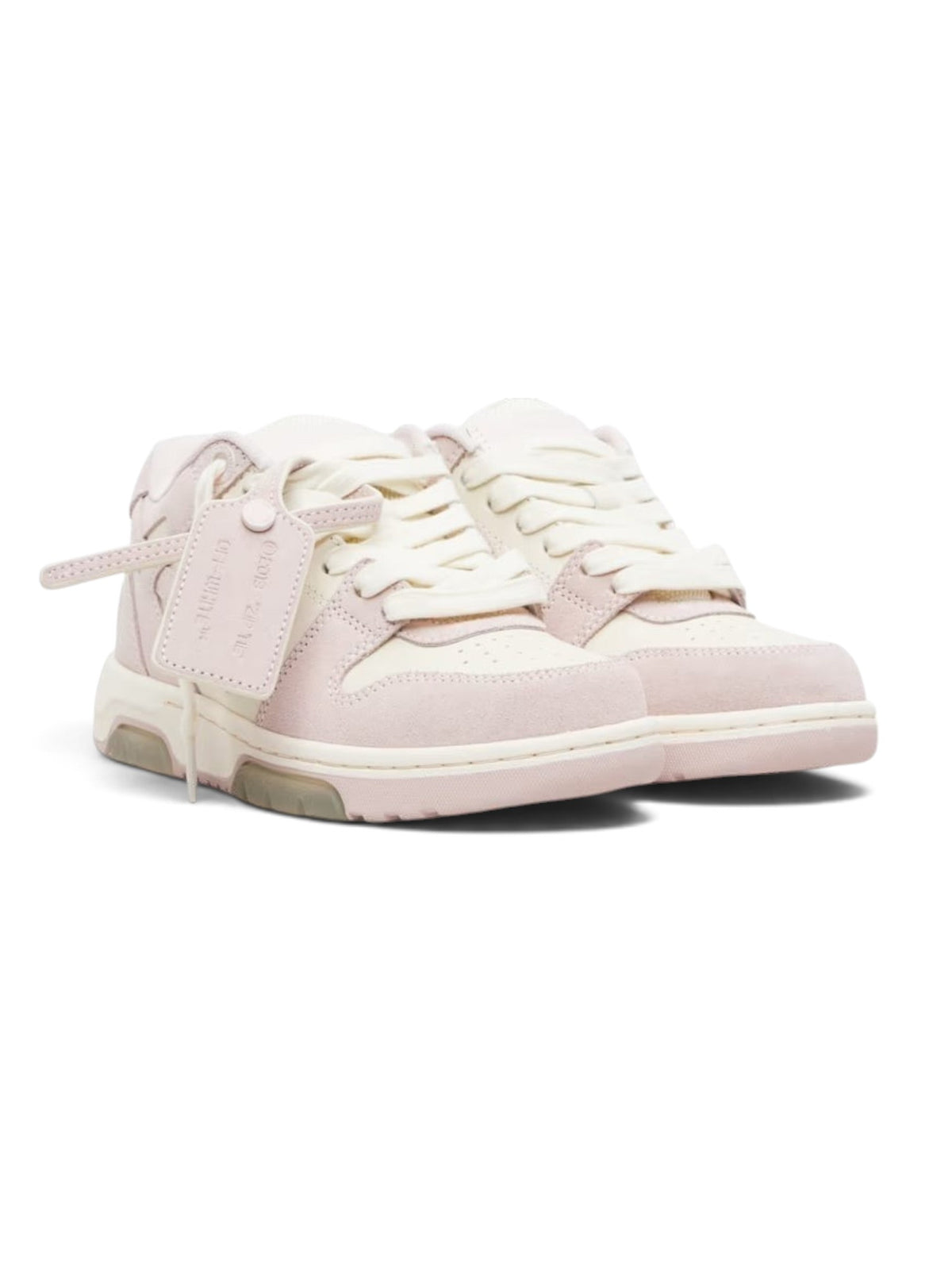 OFF WHITE OUT OF OFFICE SUEDE PINK