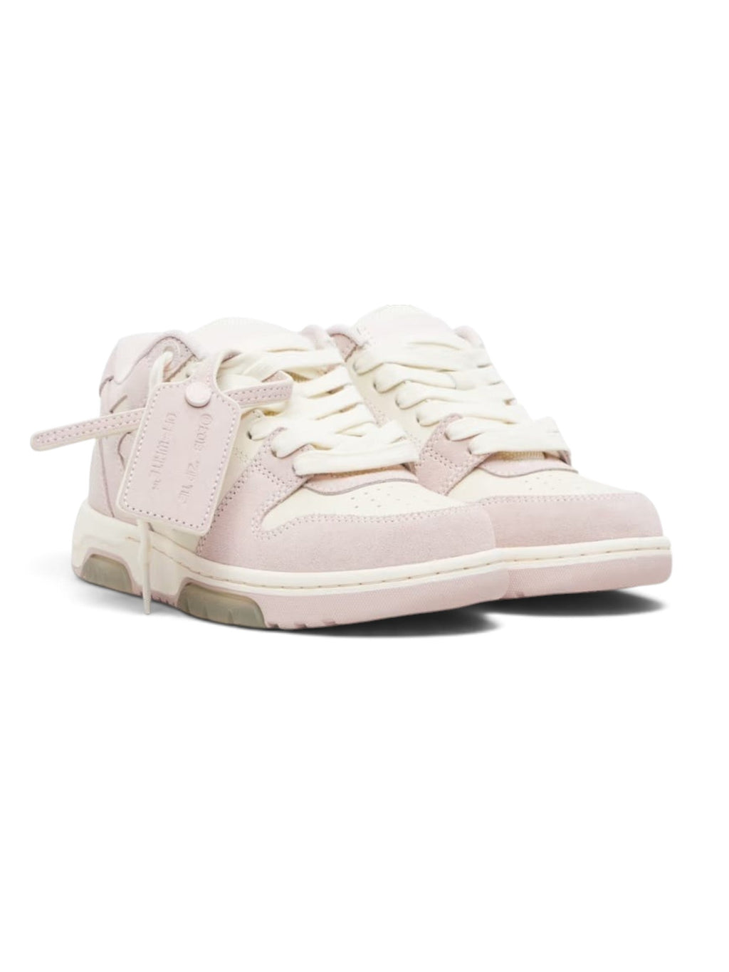 OFF WHITE OUT OF OFFICE SUEDE PINK