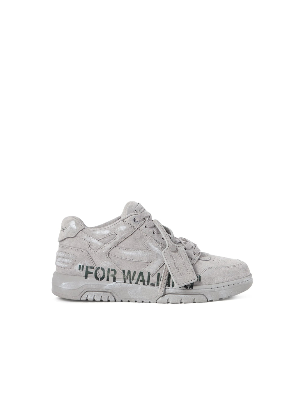 OFF WHITE OUT OF OFFICE FOR WALKING SUEDE SNEAKERS GREY