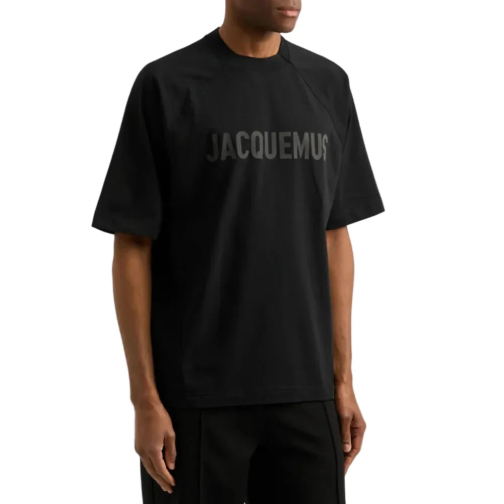 JACQUEMUS BIG LOGO T SHIRT BLACK
