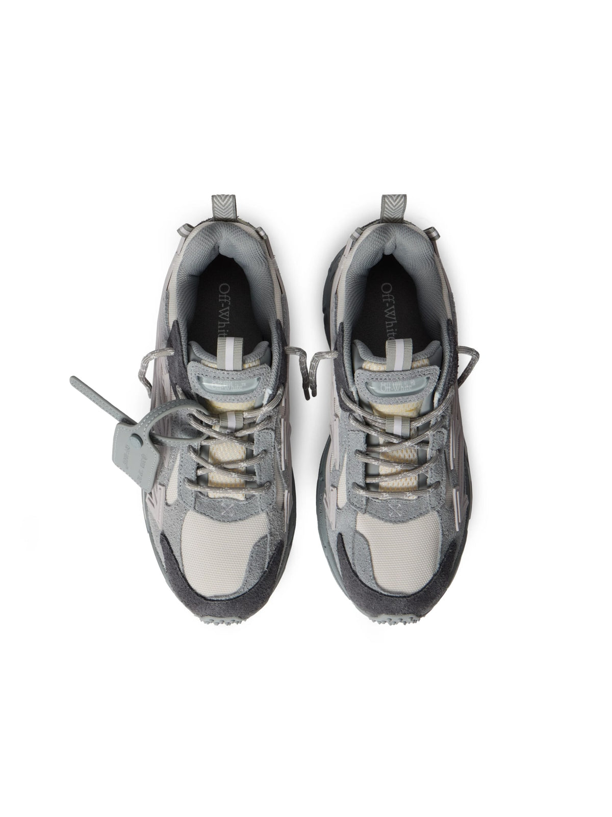 OFF WHITE BE RIGHT BACK GREY SUEDE MELANGE