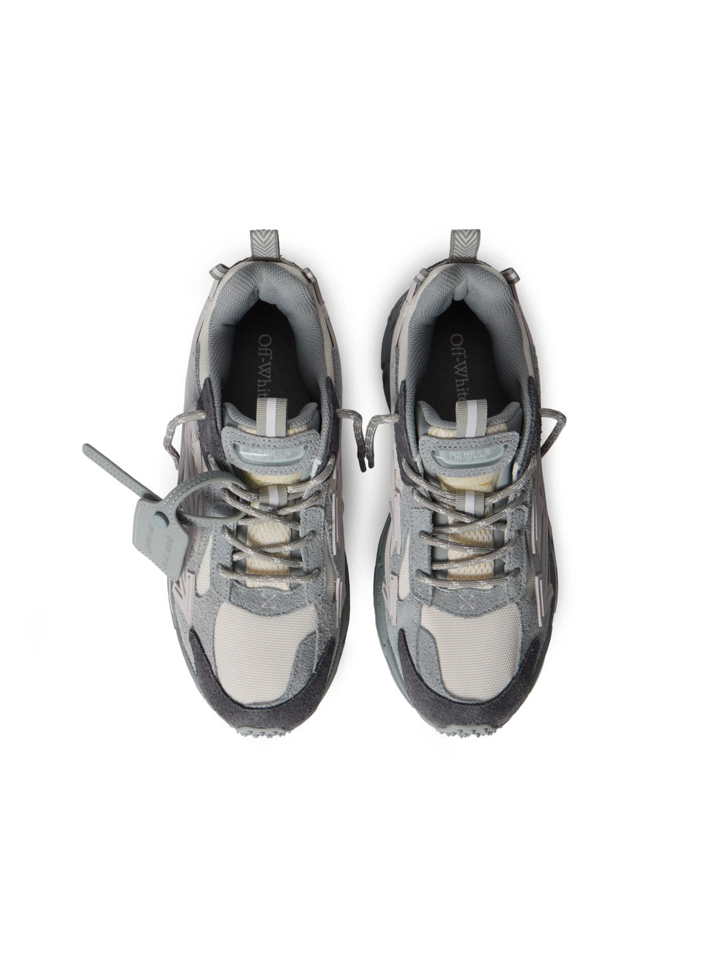 OFF WHITE BE RIGHT BACK GREY SUEDE MELANGE