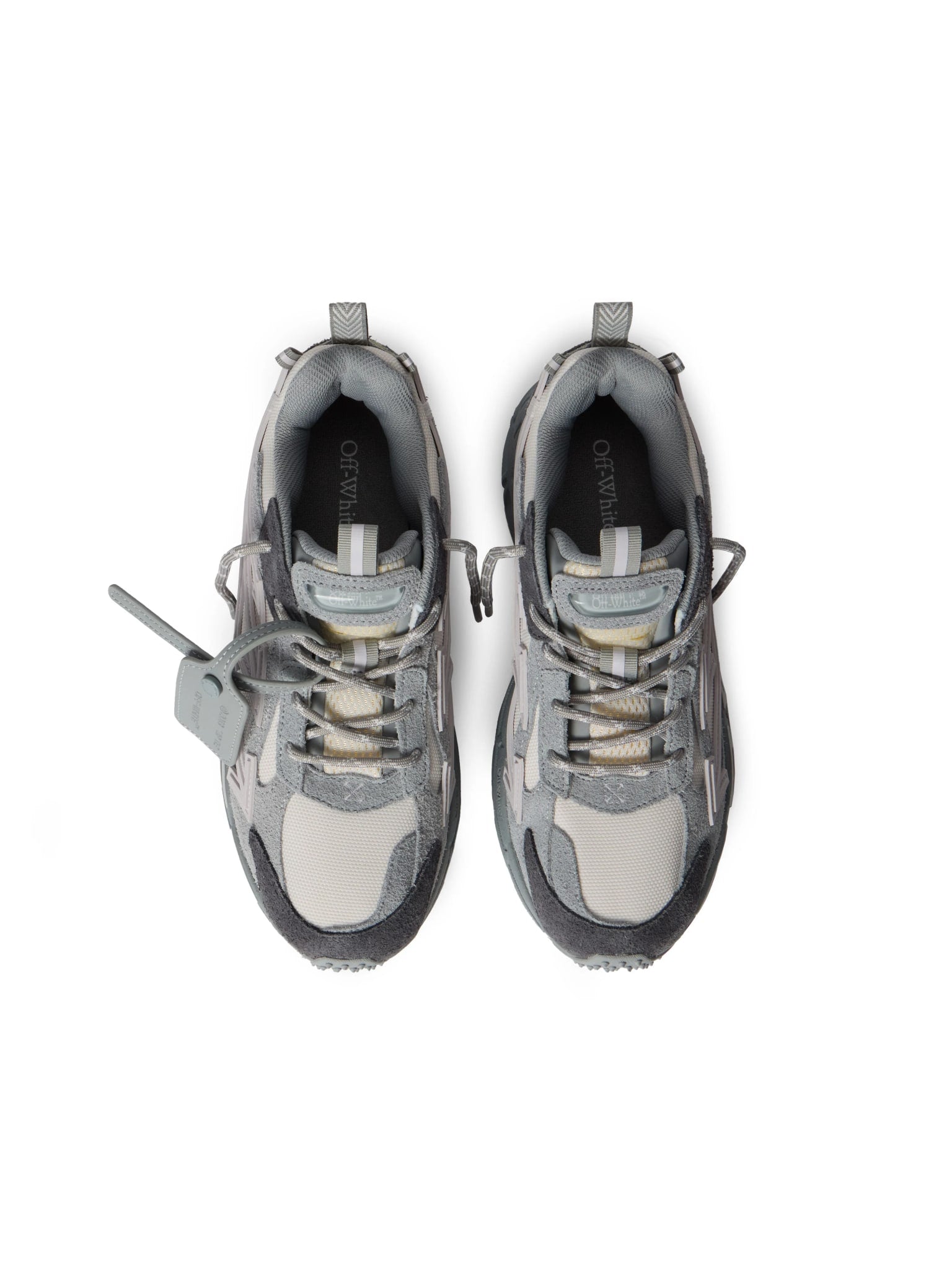 OFF WHITE BE RIGHT BACK GREY SUEDE MELANGE