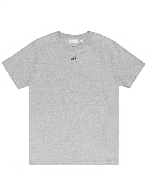 OFF WHITE SPRAY CAN ARROW SLIM TEE GREY