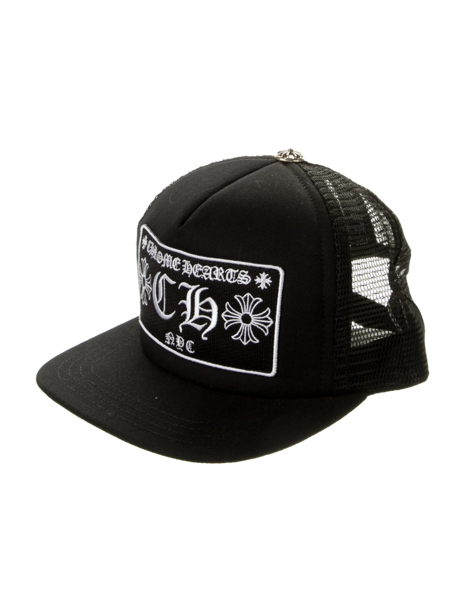 CHROME HEARTS NYC BLACK TRUCKER HAT