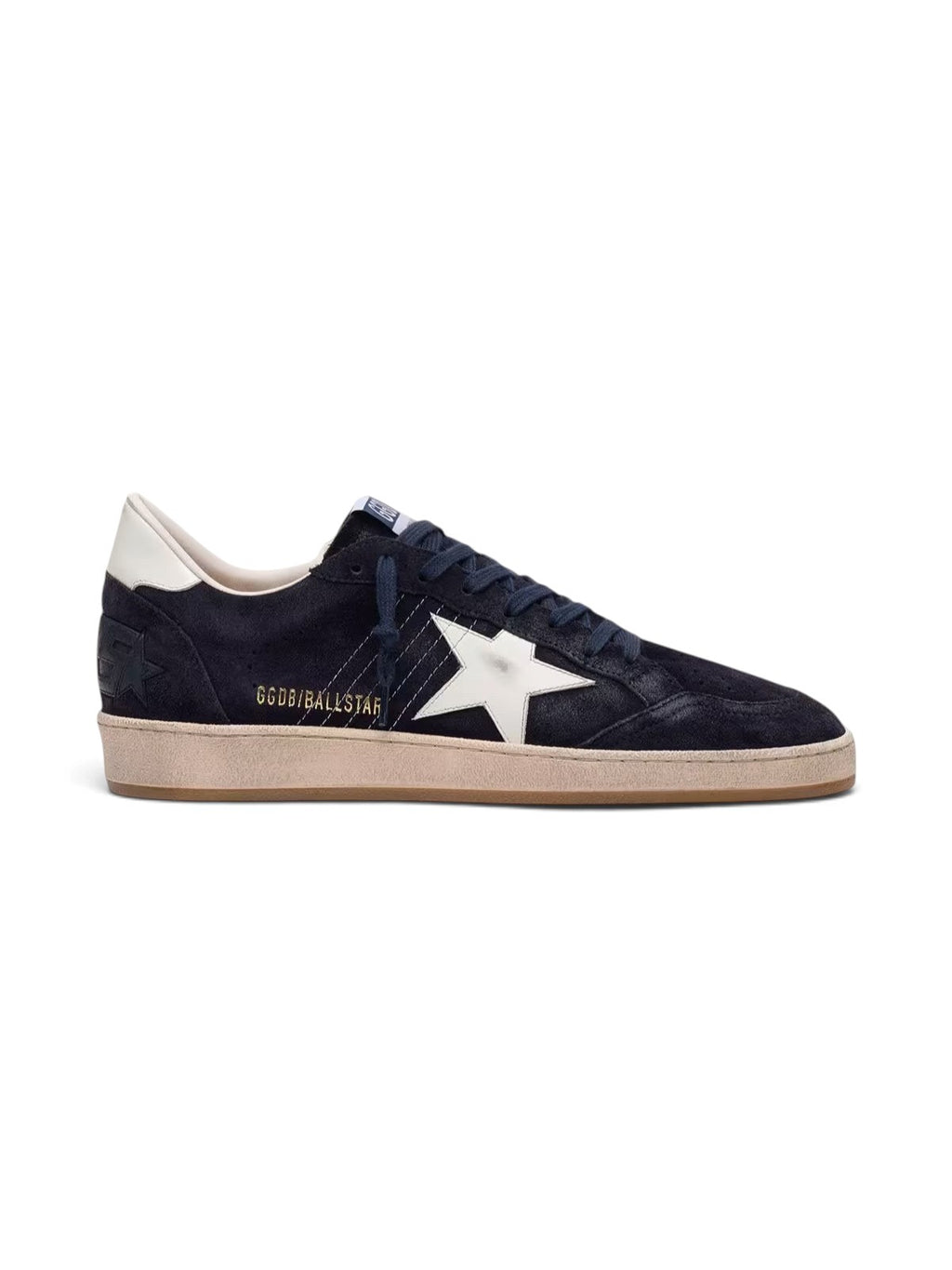 GOLDEN GOOSE BALL STAR DARK BLUE SUEDE WHITE LEATHER STAR