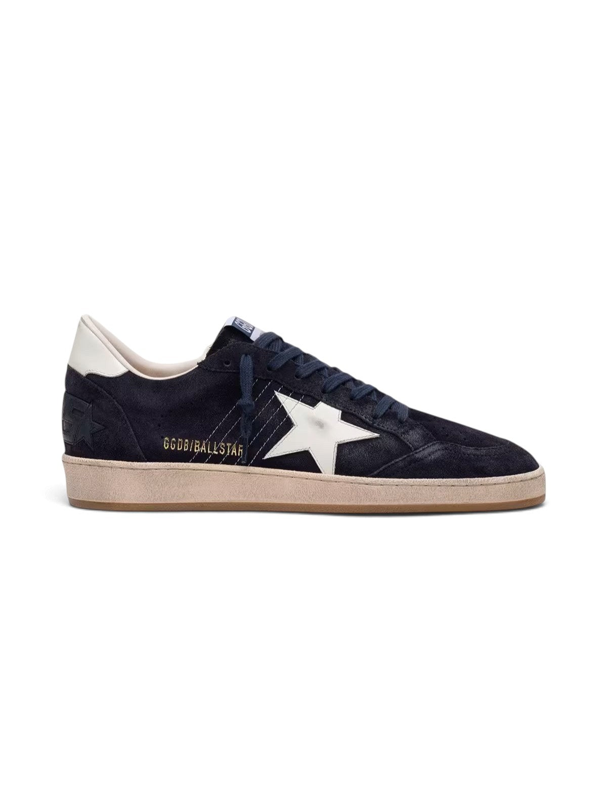 GOLDEN GOOSE BALL STAR DARK BLUE SUEDE WHITE LEATHER STAR