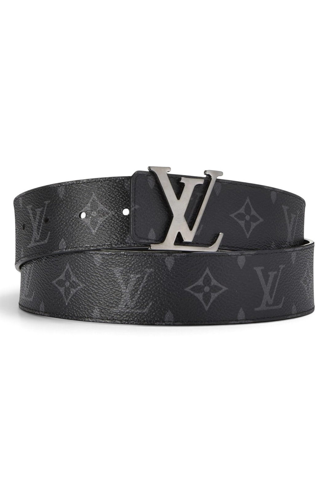 LOUIS VUITTON MONOGRAM ECLIPSE BELT INITIALS