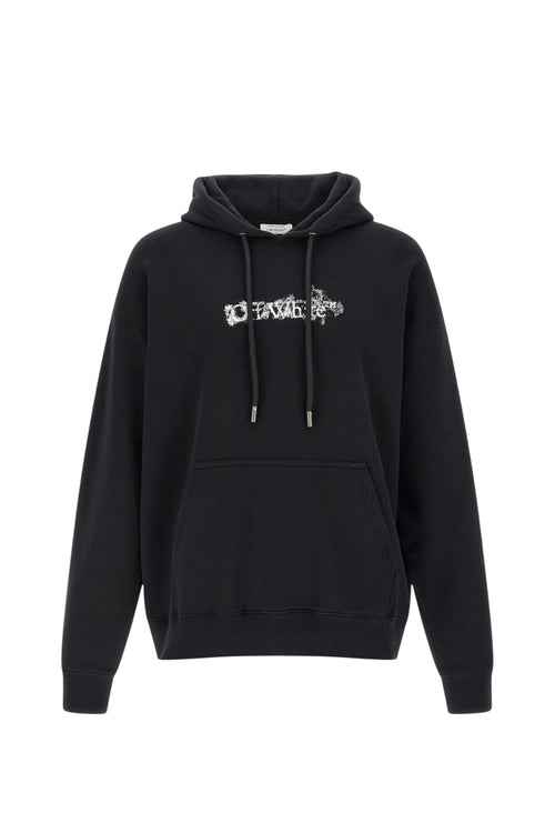 OFF WHITE HERALDIC HOODIE BLACK ARROW