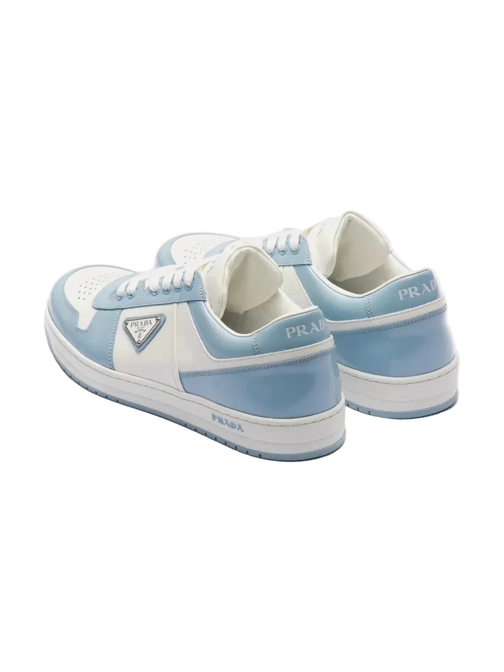 PRADA CLASSIC LOW LOGO LIGHT BLUE SNEAKERS