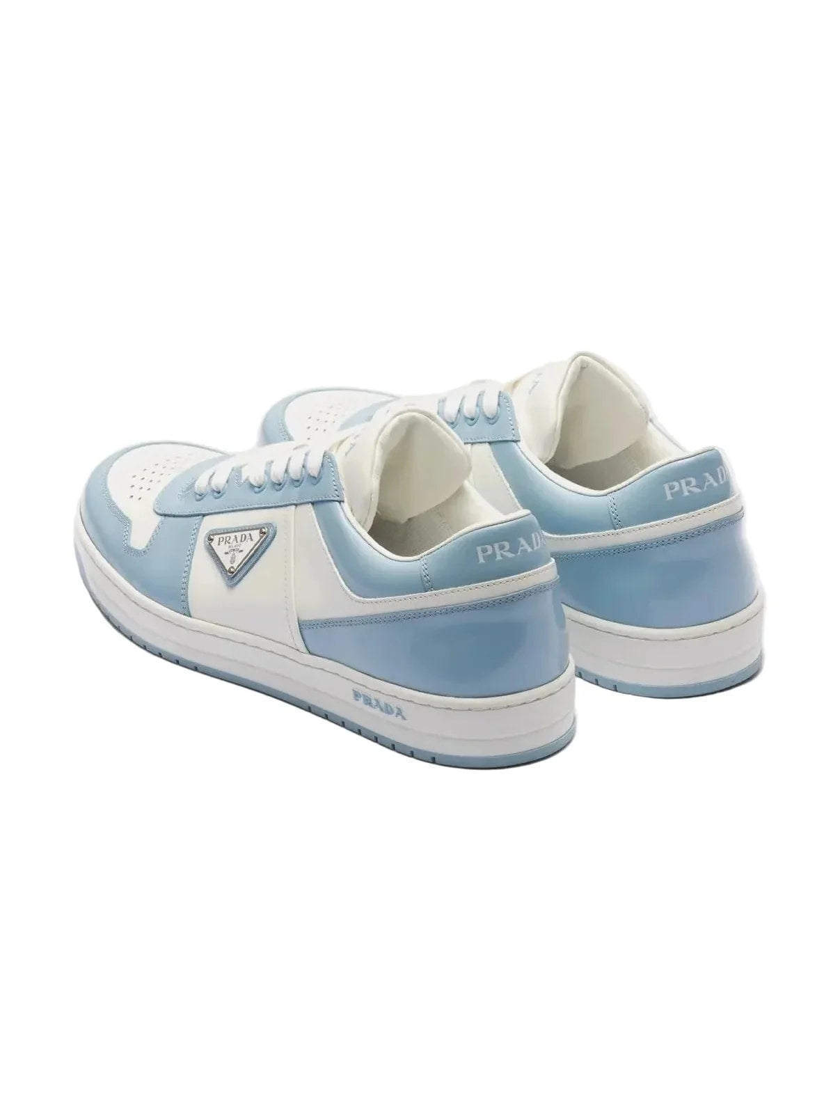 PRADA CLASSIC LOW LOGO LIGHT BLUE SNEAKERS