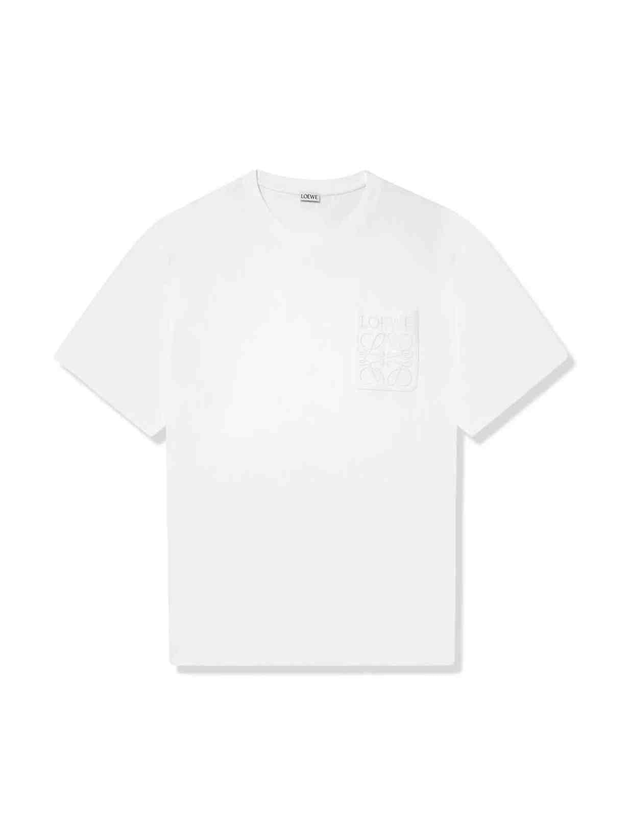 LOEWE ANAGRAM POCKET T SHIRT WHITE