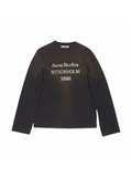 ACNE STUDIOS SPRAYED FADED BLACK 1996 LOGO T-SHIRT LONG SLEEVE