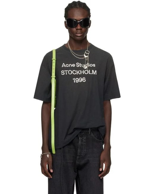 ACNE STUDIOS FADED BLACK STOCKHOLM 1996 T-SHIRT