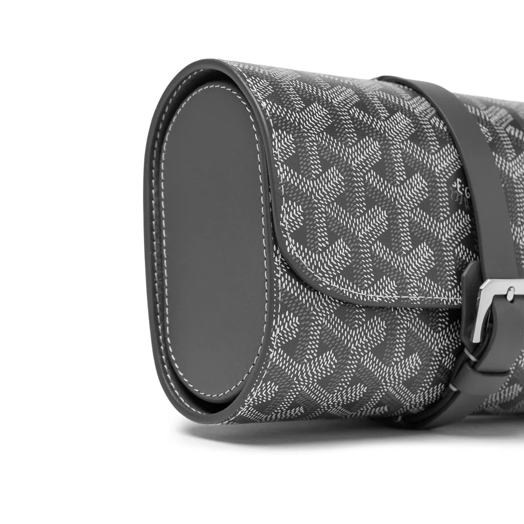 GOYARD DOUBLE TRAVEL WATCH CASE GREY