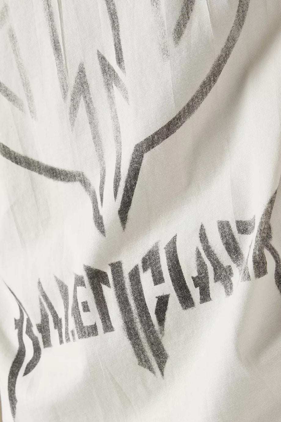 BALENCIAGA METAL BB STENCIL T-SHIRT BEIGE