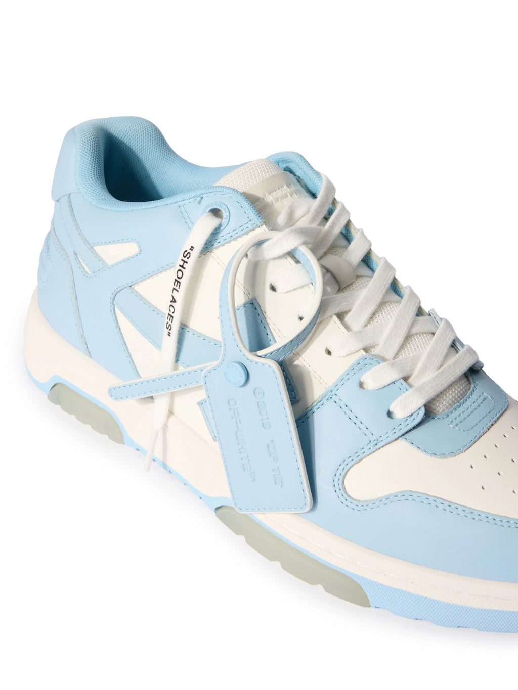 OFF WHITE OUT OF OFFICE LIGHT BLUE CALF LEATHER