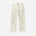 PURPLE BRAND WHITE CANVAS CARPENTER PANTS