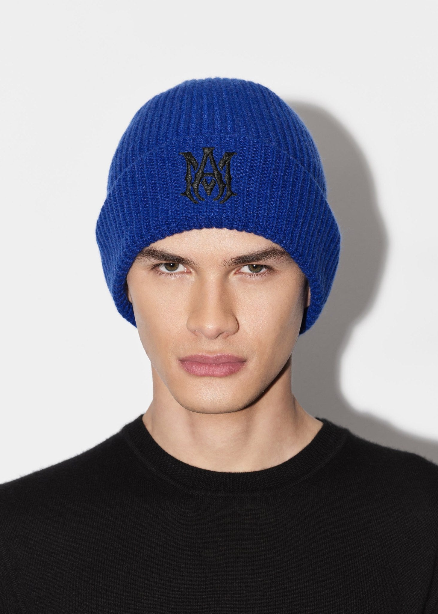 AMIRI MA LOGO BEANIE BLUE