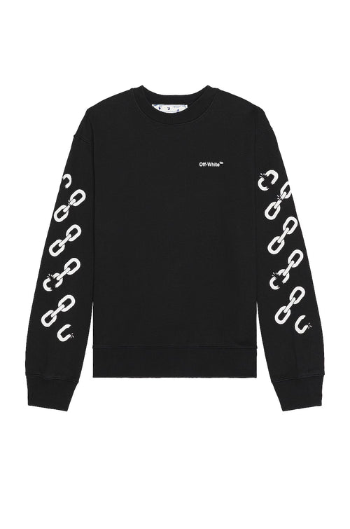 OFF WHITE CHAIN ARROW CREWNECK BLACK