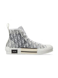 DIOR B23 HIGH WHITE OBLIQUE SNEAKERS