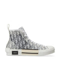 DIOR B23 HIGH WHITE OBLIQUE SNEAKERS