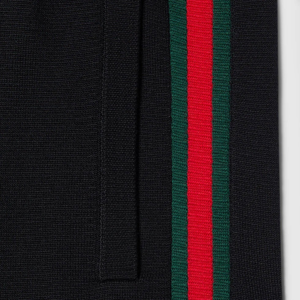 GUCCI STRIPED LOGO SWEATPANTS