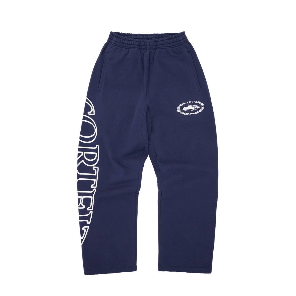 CORTEIZ SUPERIOR ROYALE NAVY OPEN HEM SWEATPANTS