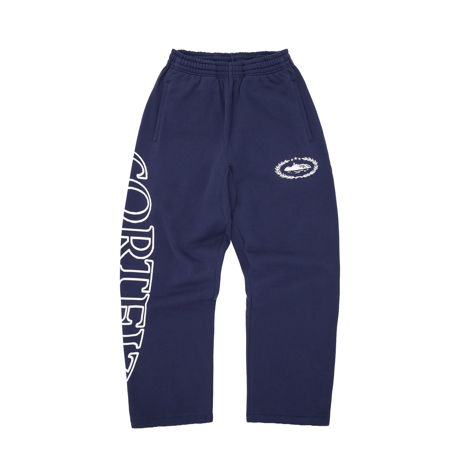 CORTEIZ SUPERIOR ROYALE NAVY OPEN HEM SWEATPANTS