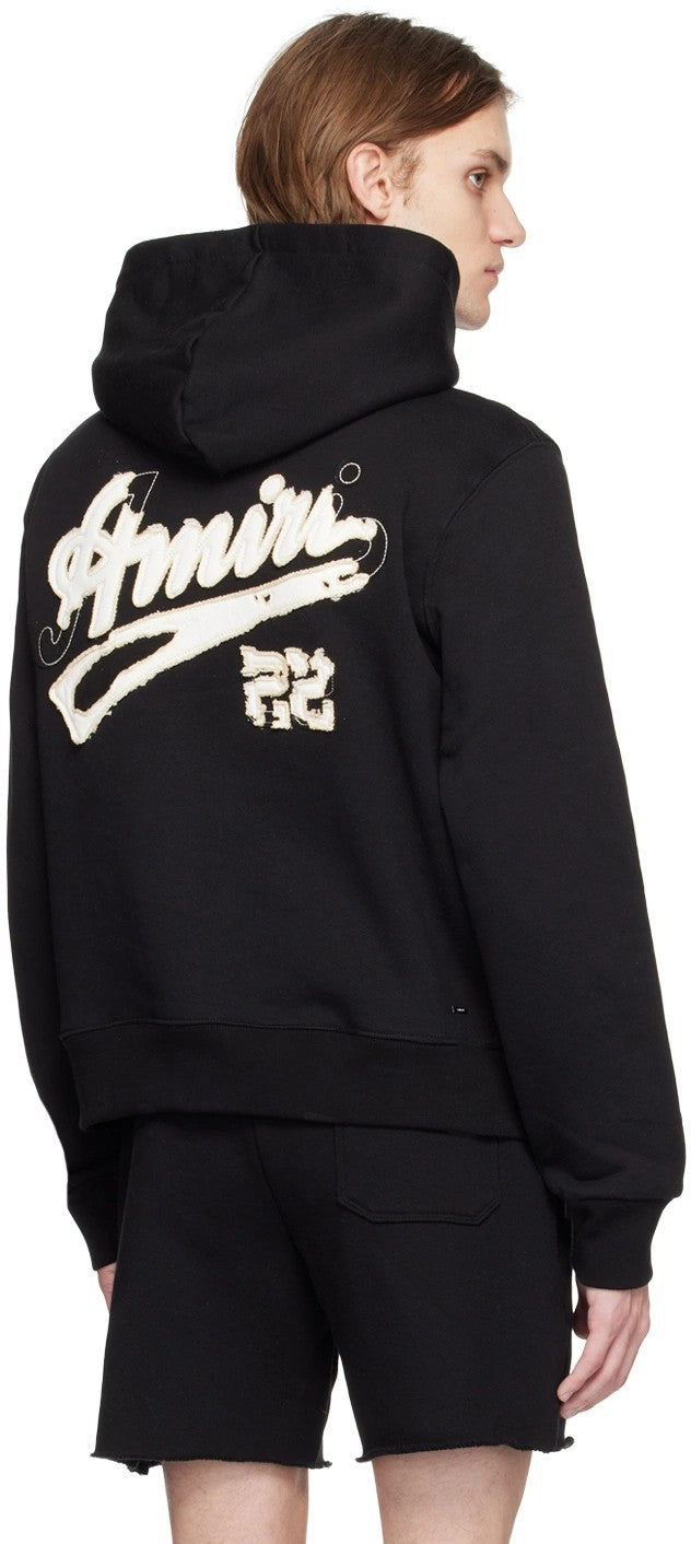 AMIRI DISTRESSED 22 HOODIE BLACK