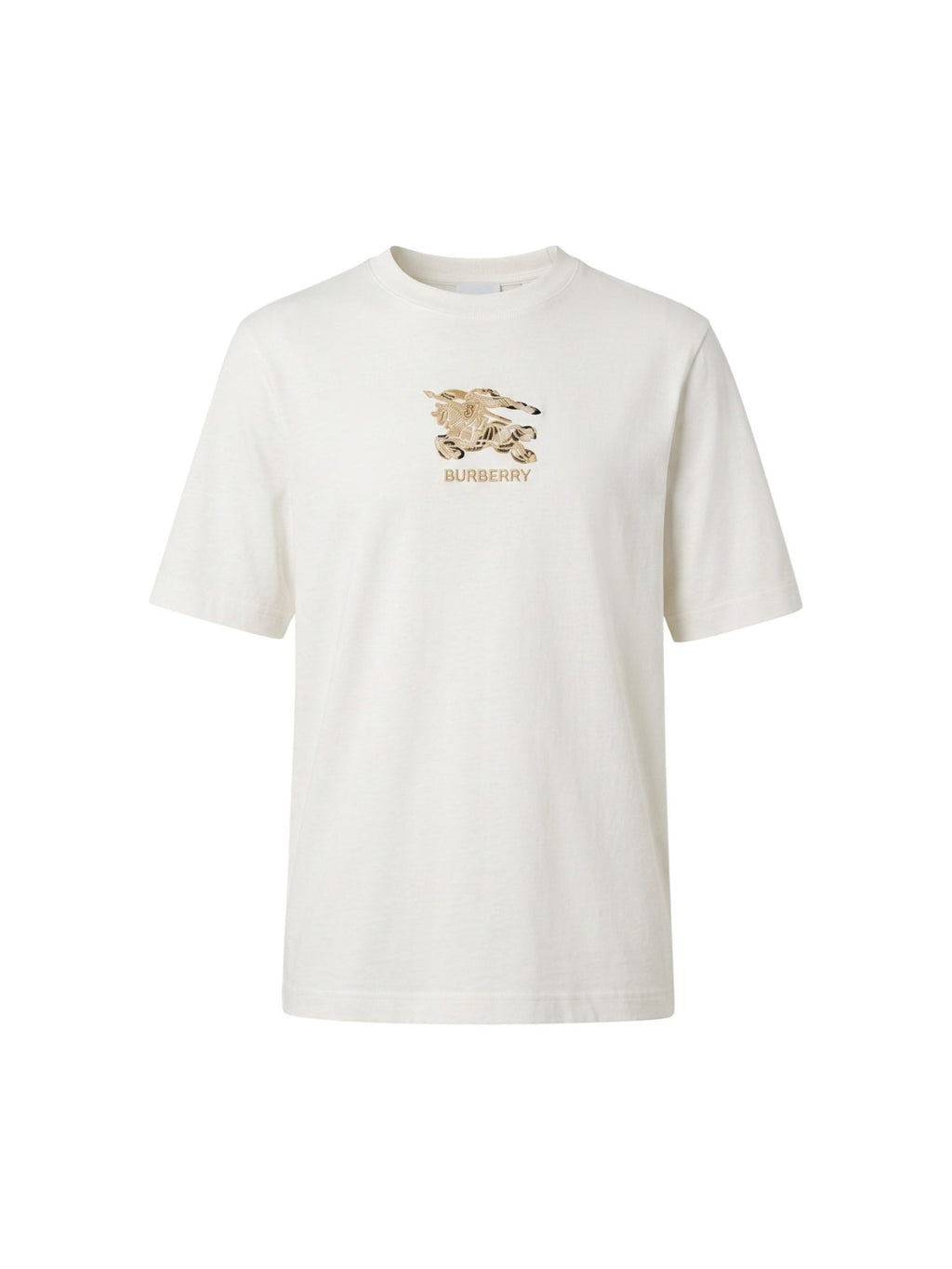 BURBERRY EKD LOGO APPLIQUE WHITE T-SHIRT