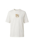 BURBERRY EKD LOGO APPLIQUE WHITE T-SHIRT