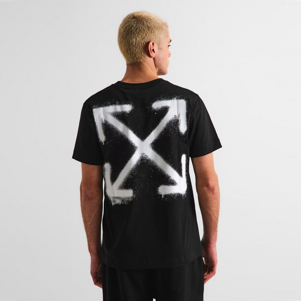 OFF WHITE SPRAY CAN ARROW SLIM T-SHIRT BLACK