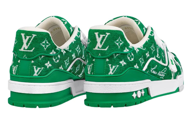 LOUIS VUITTON TRAINER GREEN MONOGRAM CANVAS