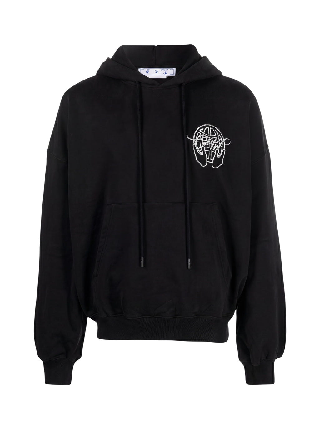 OFF WHITE HAND ARROW HOODIE BLACK